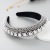 Headband New European and American Style Baroque Luxury Full Diamond Pearl Ball Catwalk Hair Accessories Sponge Wide-Edged Headband Women