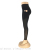 Joya New Cropped Yoga Pants Stitching Mesh Fitness Pants Women's Tight High Waist Hip Lifting Sport Running Leggings