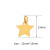 Spot Stainless Steel Mirror Finishing Polish Ornament Accessories DIY Five-Pointed Star with Ring XINGX Pendant