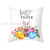 2021 Cross-Border Easter Pillow Cover Cartoon Printed Rabbit Egg Sofa Cushion Cover Peach Skin Fabric Bedside Cushion
