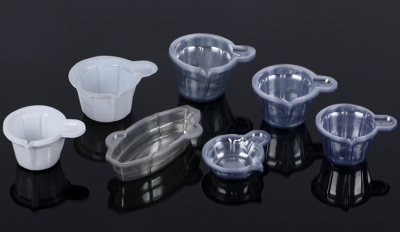 Disposable Plastic Transparent Urine Cup for Foreign Trade
