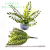 Artificial Green Plant Feel Wedding Greening Decoration Simulation Plant Wall Accessories Flower Arrangement Plastic Persian Grass