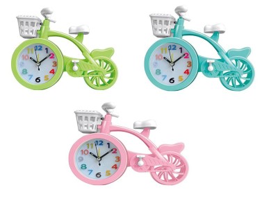 Creative Bicycle Alarm Clock Office Desktop Clock Lazy Bedside Timing Alarm Clock Holiday Couple Student Gift