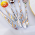 Stainless Steel Pointed Tail Ribbon Pattern Tableware Knife, Fork and Spoon