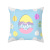 Easter Pillow Cover Home Cartoon Rabbit Egg Printed Polyester Peach Skin Sofa Cushion Cover Office Cushion