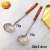 201 Stainless Steel Wooden Handle Soup Spoon and Strainer