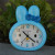 Cute Cartoon Rabbit Children's Little Alarm Clock Student Fashion Clock Creative Bedroom Personality Bed Head