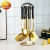 Porcelain Handle Gold-Plated Kitchenware Seven-Piece