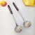 201 Stainless Steel Walnut Wooden Handle Soup Spoon and Strainer