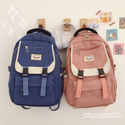 Foreign Trade Wholesale New Backpack Men's and Women's Backpacks Fashion Trend Junior and Middle School Students Campus Schoolbag One Piece Dropshipping