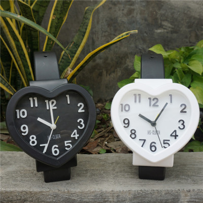 Children's Student Clock Wholesale Three-Dimensional Digital Watch Love Alarm Clock Mini Desktop Clock Stationery Store Supply