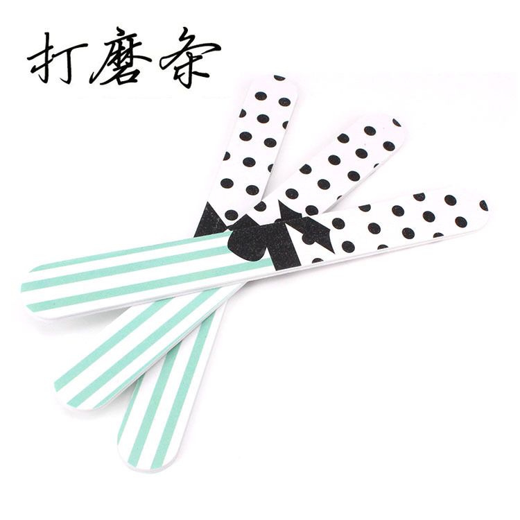 美甲打磨条美甲锉条双面打磨砂条eva指甲锉抛光条