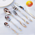 Stainless Steel Tableware Pointed Tail S Pattern Knife, Fork and Spoon