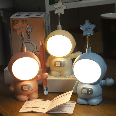 Creative Led Spaceman Astronaut Small Night-Light Table Lamp Enterprise Activity School Kindergarten Gifts Children Logo