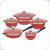 Die Casting Aluminum Pot Household 10 PCs Set Non-Stick Pot Stew Pot Soup Fried Universal Pan Kitchen Supplies in Stock Wholesale