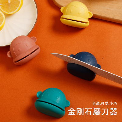 Big Mouth Fabulous Sharpening Product Household Sharpening Stone Fast Sharpener Kitchen Knife Sharpening Sharpening Scissors Rubber Mini Knife Sharpener Sharpener