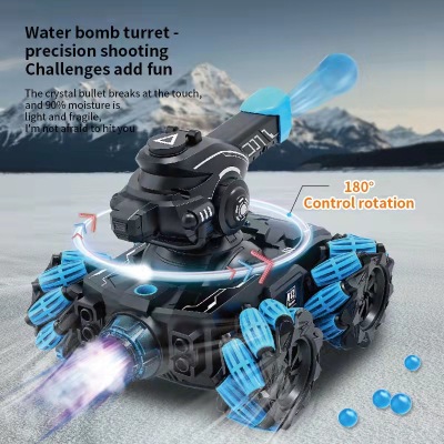 Cross-Border Drift Tank Spray Car Mecha Car Assault off-Road Infrared Battle Remote Control Car Luminous Car Launch Water Bomb