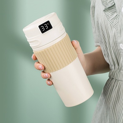New Stainless Steel Smart Temperature Coffee Cup Male and Female Portable Car Office Insulated Mug Good-looking Tumbler