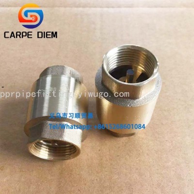 Vertical Type Check Valve 6-Minute 1-Inch Brass Bottom Valve Copper Core Check Valve Export Factory Outlet