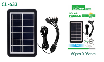 Solar Panel Laminated Polycrystalline Silicon Photovoltaic Power Generation Board with USB Interface Solar Emergency Charging Accessories