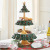 New Christmas Tree Fruit Snack Rack Fruit Plate Bowl Rack Dessert Table Points Tableware Holiday Resin Decorations Christmas Tree