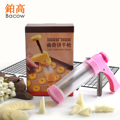 Cookies Gun Flower-Making Gun Pattern Decorating Tool Cake Decoration Grease Gun Cream Pattern Mounting Device