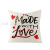 Amazon Plaid Valentine's Day Pillow Cover Linen Printed Love Sofa Cushion Cover Nordic Bedroom Sofa Cushion