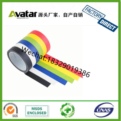 Colored Masking Tape Crepe paper masking tape price for spraying the paint