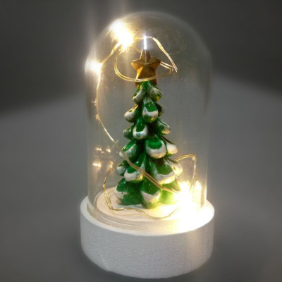Plastic Christmas Tree Decorative Lamp Five-Pointed Star Luminous with Light Shopping Window Decoration Copper Wire Lamp LED Lamp Holder