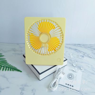 Student Dormitory Desktop Little Fan USB Rechargeable Fan Portable Electric Children Student Fan Belt Small Night Lamp