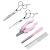 Wholesale Pet Beauty Scissors Four-Piece Set Cleaning and Beauty Set Nail Piercing Device Hairdressing Trimming Combination Set