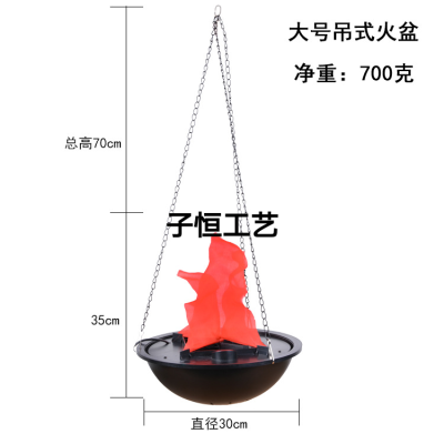 Halloween Decorative Lamp Simulation Electronic Brazier Flame Lanyard Lamp