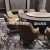 Hotel Solid Wood Dining Table and Chair Seafood Hotel Solid Wood Bentley Chair Modern Light Luxury Dining Chair Armchair