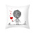 Amazon Hot Home Valentine's Day Pillow Cover Short Plush Printed Lovers Love Sketch Back Cushion