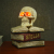 2021 New Design Scary Resin Book LED Skeleton Light For Hall