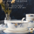 Huaguang National Porcelain Bone China Tableware Suit Bowl and Dish Set Household High-End Entry Lux European Gift Box Dream Capry