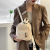 Winter New Mini Plush Backpack Japanese Style Simple Trendy Lamb Wool Women's Backpack Plush Bag