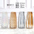 New Creative Electroplating Square Vertical Edge Glass Vase Transparent Flower Arrangement Desktop Ins Vase Wholesale Glass Manufacturer