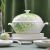 Huaguang Porcelain Bone China Tableware High Temperature in-Glaze Decoration Bowl Dish Plate Spoon Set Spring Garden