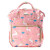 Flamingo Printed Fabric Mummy Backpack Waterproof Multifunctional Baby Bag Feeding Bottle Backpack Prenatal Bag