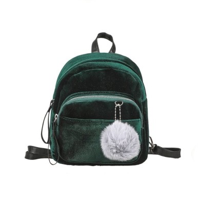 Korean Style Corduroy Mini Retro Small Backpack Women's New Fashion Travel Solid Color Small Bag Student Schoolbag