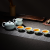 Huaguang Ceramic Huaqing Porcelain Tea Set Kung Fu Tea Set Set Home Office Qingmao 8-Piece Set