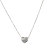 Korean Loving Heart in Sterling Silver Pendant Elegant Necklace Women's Simple Ins Cold Style Clavicle Chain 2021new Necklace