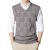 Men's Sleeveless V-neck Sweater Thickened Sleeveless Solid Color Sweater 2021 Autumn New Casual Plaid Vest