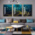 Starry Reindeer Pattern Living Room Crystal Porcelain Crafts Decorative Painting Light Luxury Sofa Background Three-Piece Set Mural and Wall Painting