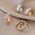 Starry 925 Ring Female Special-Interest Design Couple Couple Rings Full Diamond Ring Female Ins Trendy Cold Forefinger Ring