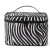 Japanese and Korean Storage Stylish Retro Minimalism Portable Cosmetic Bag Black and White Zebra Stripes Large Capacity Travel Toiletry Bag