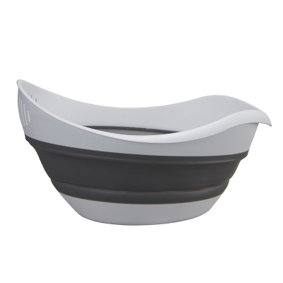 Simple Fashion Kitchen Hanging Folding Fruit Basin Washing Vegetable Basket Folding Draining Basin Folding Rice Rinsing Basin