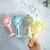 Cute Cartoon Ears Handheld Rechargeable Fan Table Decoration Small Fresh Color Nordic Style Portable Little Fan