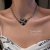 Korean Style Hip Hop Thorn Heart Necklace Metal Cold Style Clavicle Chain Sweet Cool High Cold Temperament Necklace Necklace